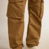 Beige khaki cargo pants