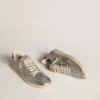 Bio-based Ball Star in metallic silver with silver star and red heel tab