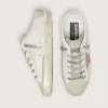 Bio-based Super-Star Sabot with pink glitter star and suede toe