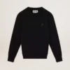Black Archibald Star Collection sweatshirt with tone-on-tone star on the front