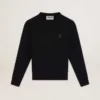 Black Athena Star Collection sweatshirt with tone-on-tone star on the front