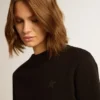 Black Athena Star Collection sweatshirt with tone-on-tone star on the front
