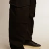 Black cargo pants