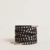 Black cotton laces with contrasting silver stars