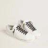 Black cotton laces with contrasting silver stars