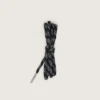 Black hiking laces with gray details