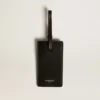 Black luggage tag