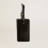 Black luggage tag