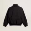 Black multi-pocket windcheater