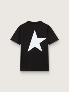 Black Star Collection T-shirt with contrasting white logo and star