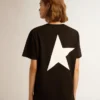 Black Star Collection T-shirt with contrasting white logo and star