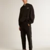 Black windbreaker with hood