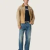 Blue medium wash loose jeans