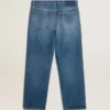 Blue medium wash loose jeans