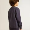 Blue-violet sweatshirt with Golden Goose lettering on the front