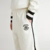 Boy's white shorts with embroidered logo
