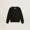 Boys’ black sweatshirt with white maxi star on the front