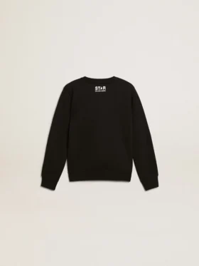 Boys’ black sweatshirt with white maxi star on the front
