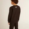 Boys’ black sweatshirt with white maxi star on the front