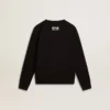 Boys’ black sweatshirt with white maxi star on the front