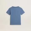 Boys' blue T-shirt with white print