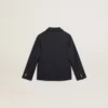 Boys’ dark blue double-breasted buttoned blazer
