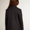 Boys’ dark blue double-breasted buttoned blazer