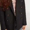 Boys’ dark blue double-breasted buttoned blazer
