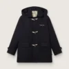 Boys’ dark blue hooded duffle coat