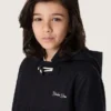Boys’ dark blue hooded duffle coat