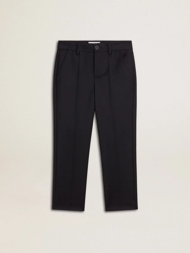 Boys' dark blue wool pants