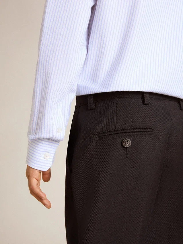 Boys' dark blue wool pants