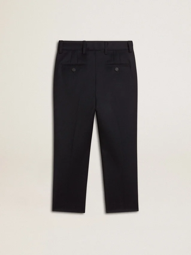 Boys' dark blue wool pants