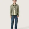 Boys' denim jeans with a raw edge and embroidery