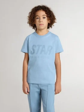 Boys’ light blue T-shirt with print