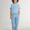 Boys' light blue T-shirt with print