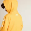 Boys’ orange sweatshirt with zip fastening