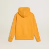 Boys’ orange sweatshirt with zip fastening