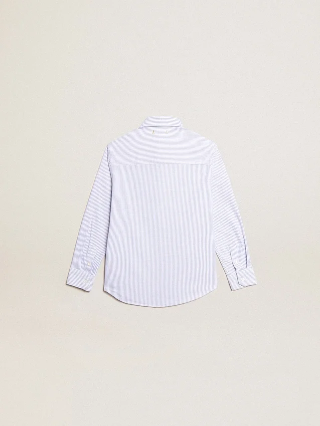 Boys’ shirt with light blue stripes