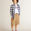 Boys' shorts in beige cotton