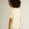Boys’ T-shirt in worn white with multicolor lettering
