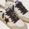 Brown puffy laces