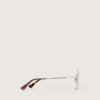 Carter aviator sunglasses with blue lenses and crystals