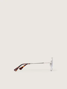 Carter aviator sunglasses with blue lenses and crystals