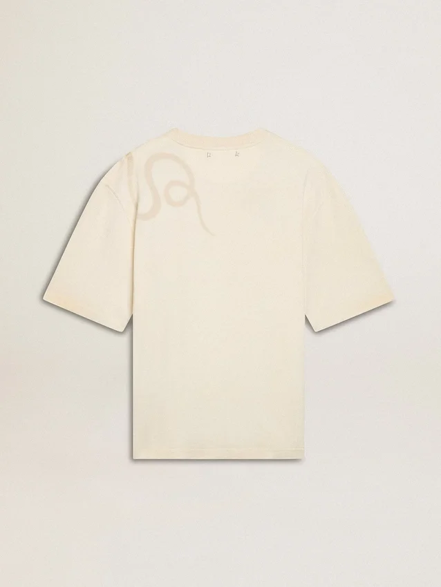 CNY worn-white relaxed fit T-shirt