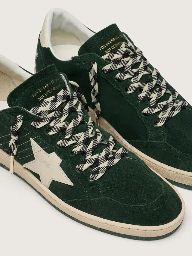 Cream and black checked laces