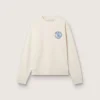 Cream LTD sweatshirt with embroidered patch