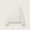 Cream LTD sweatshirt with embroidered patch