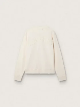 Cream LTD sweatshirt with embroidered patch