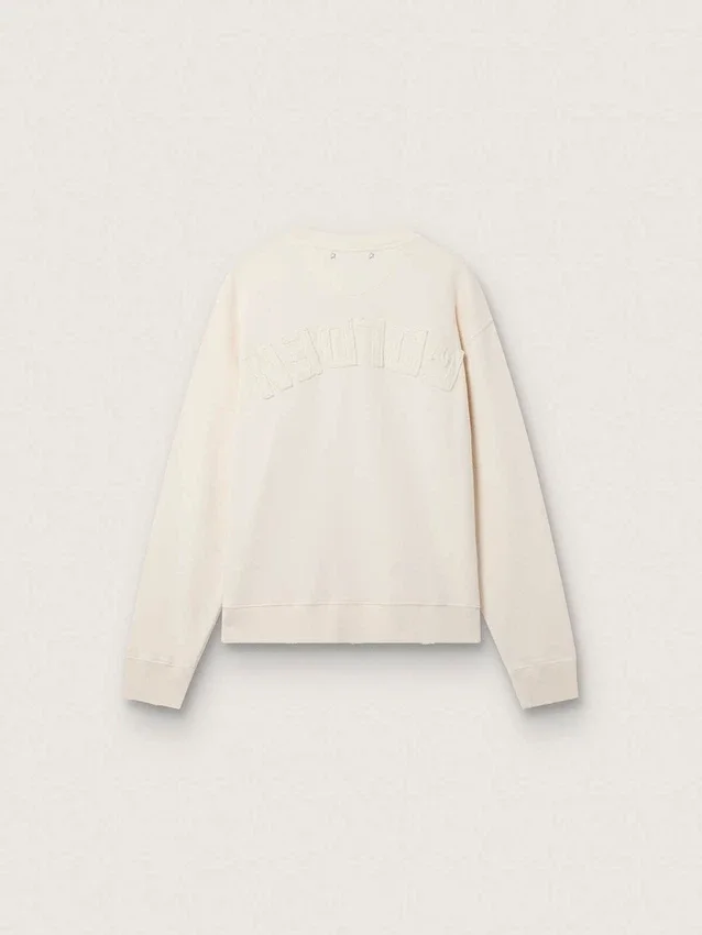 Cream LTD sweatshirt with embroidered patch